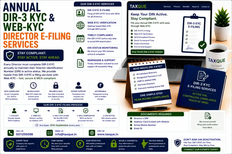 DIN eKYC Filing